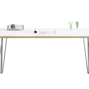 Thuiswerkplek met hairpin legs