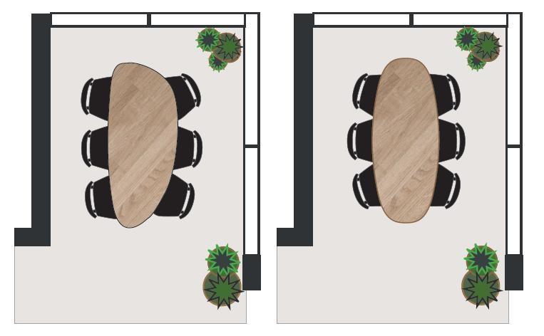 eettafel op maat vorm van de eettafel