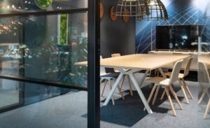 rechthoekige vergadertafel op maat