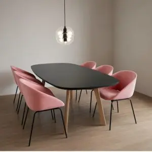 tafel op maat fenix met houten poten